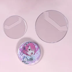 5Pcs Ita Bag Pin Case Badge Protector Transparent Case For Anime Badge Pins Decoration Cartoon Japanese Ita Bag Accessories