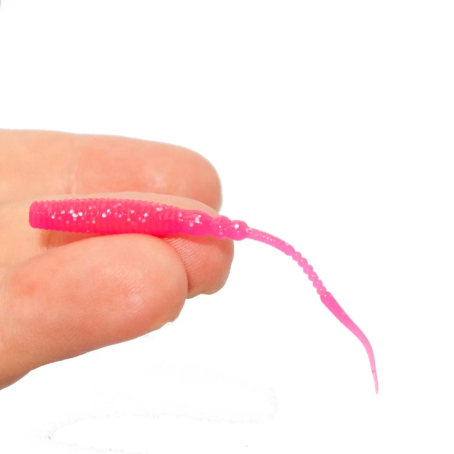 5.7cm 0.4g Pin Worm Ribs Slugs Ajing Soft Bait Dropshot Rock Fishing Soft Baits Shad Fly Carp UL Fishing Silicon Fishing