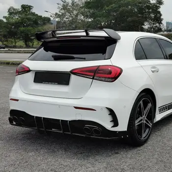 適用於賓士A級W177 A35 A45 AMG 2019 2020 2021 2022款的後保險桿底盤擴散器擾流板唇車身改裝套件 10 最佳銷售 A35 車身套件 - №6