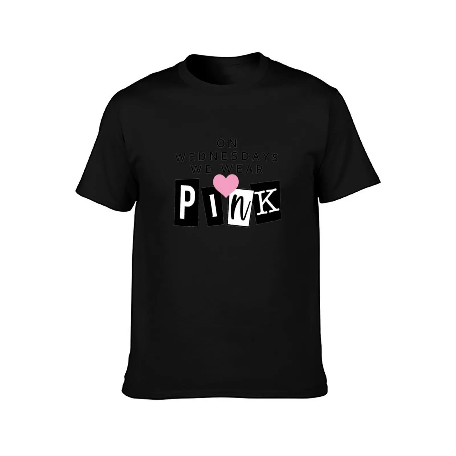 On wednesday we wear pink T-Shirt Basic Breathable Solid Color T-Shirt view 2