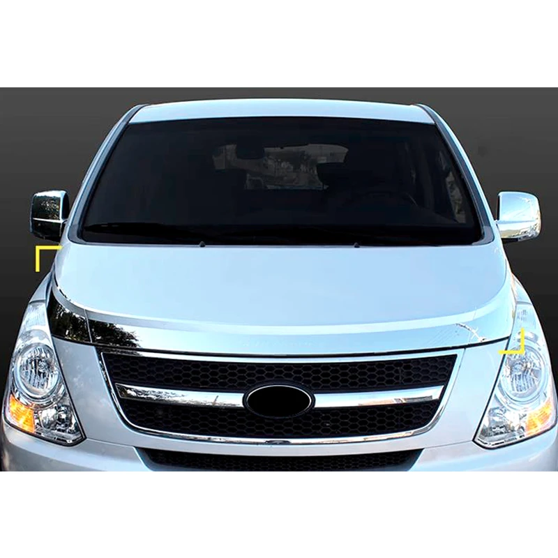 For Hyundai H1 Grand Starex Car Body Styling Front Hood Cover Spoiler High Quality Black ABS Plastic Wing Accessories 2007+ 2022