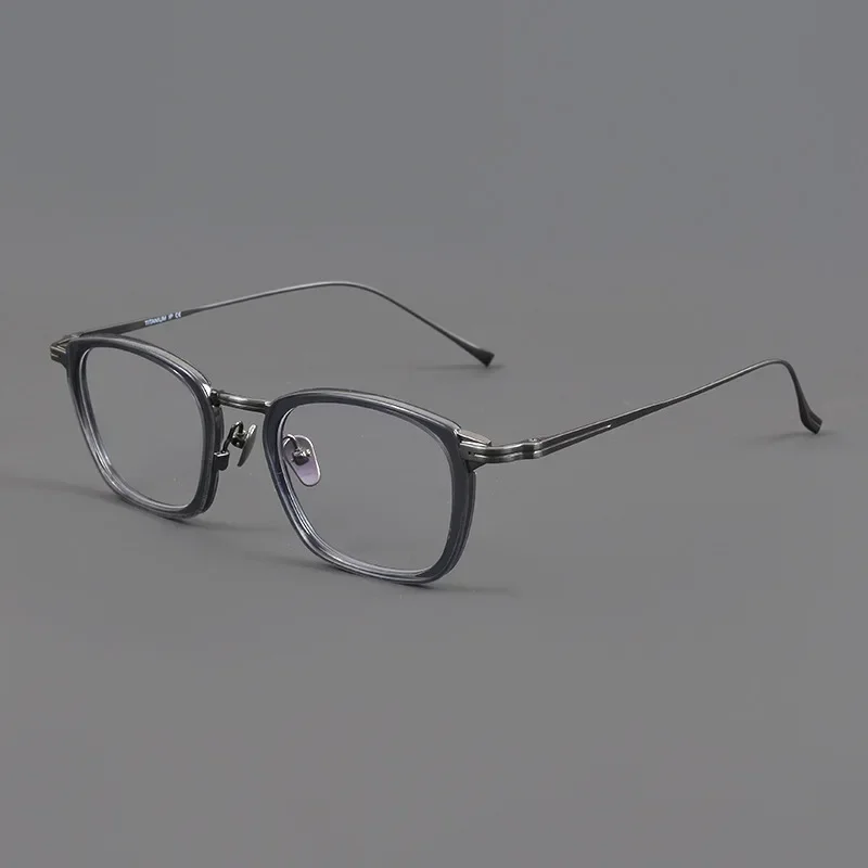 Japanese Brand Kane Square Acetate Titanium Eyeglass Frame Women KJ24 Glasses Frame Men Prescription Myopia Optical Eyewear