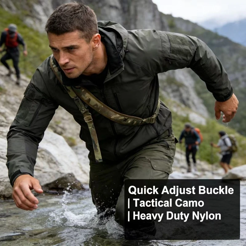 

Тактический двухточечный ремень для ружья, камуфляжный, регулируемый, для страйкбола, охоты, стрельбы, военных игр, активного отдыха, пейнтбола, аксессуары