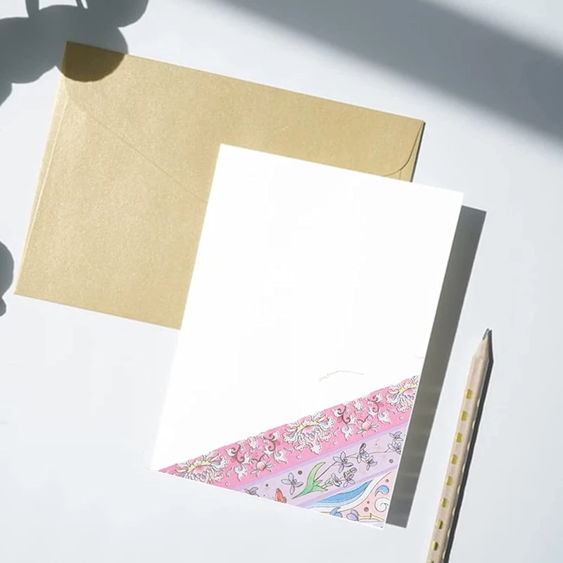 Set di nastri Washi con fiori in lamina d'oro, carta con nastro Washi floreale per diario, arti e artigianato fai-da-te