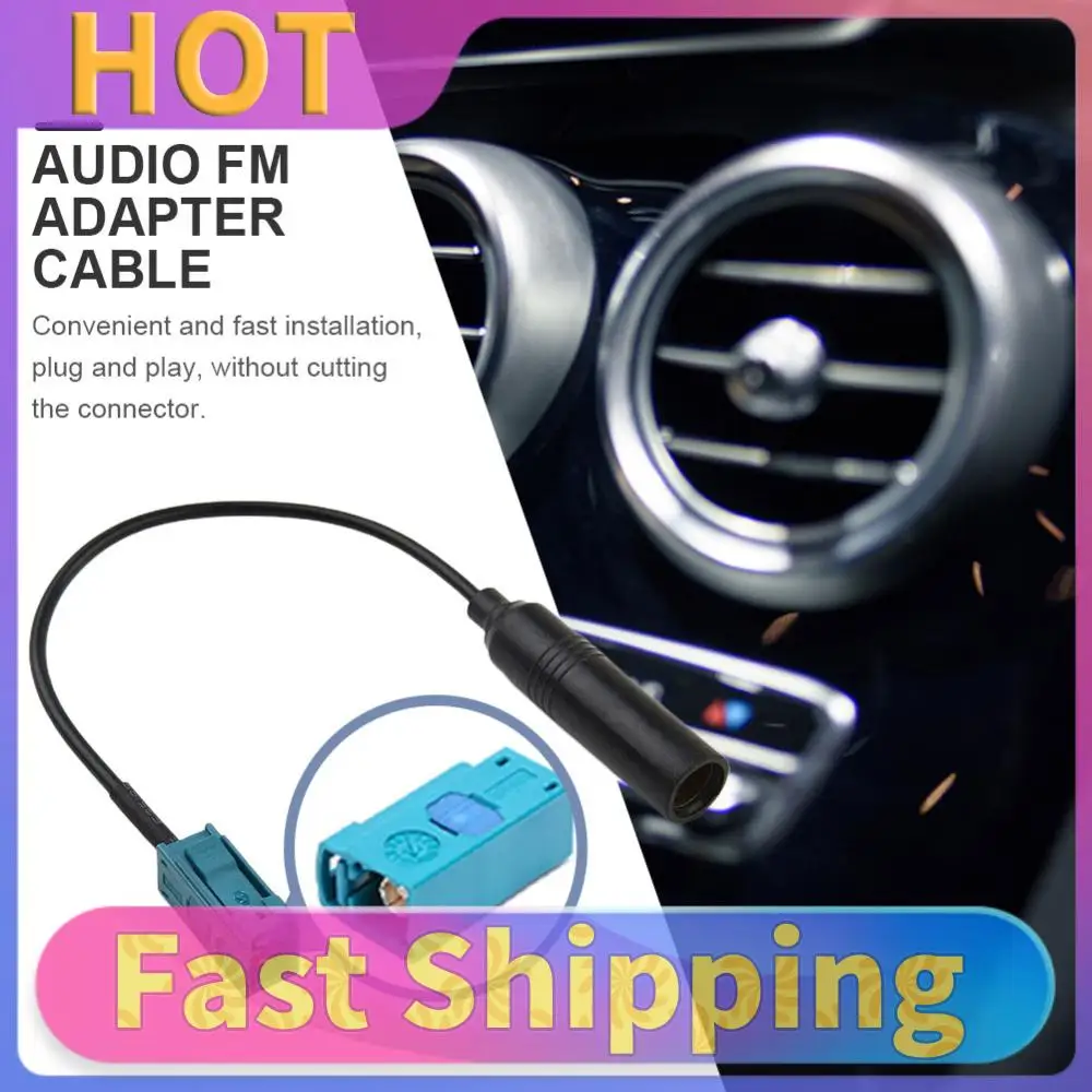 12V Audio FM Adapter Wire Portable Car Stereo FM Adapter Cables Mini Car Radio Aerial Converter Wire for   Renault