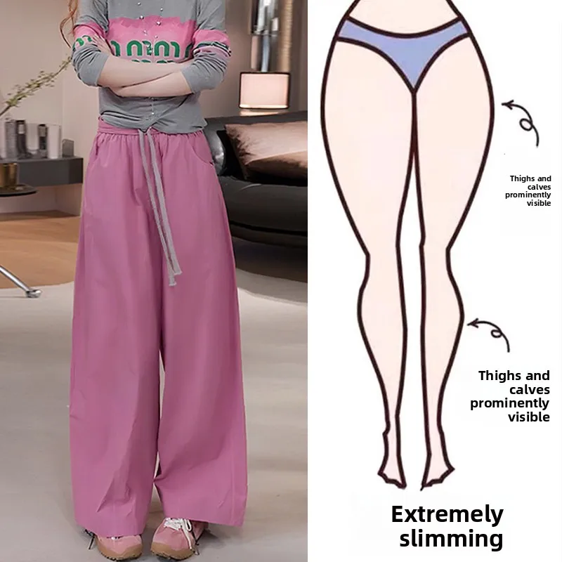 

Fashionable Wide Leg Pants Women's plus Size Loose Comfortable Casual Trousers Autumn Season High Waist Straight Cut