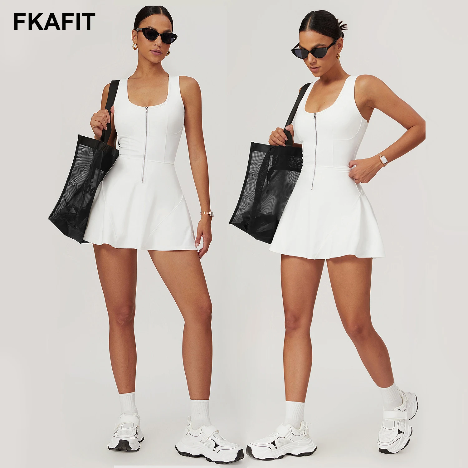 Women's Sports Yoga Tennis Dress Outdoor Running Fitness Training Golf Dresses, Comfortable Athletic Dress