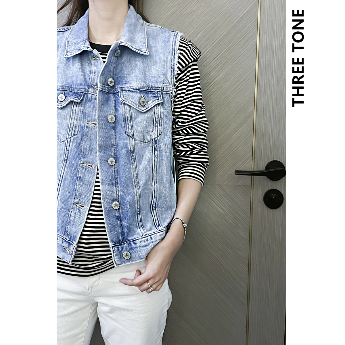 

Washed Denim Vest Women's Heavyweight Individual Style Outerwear Fall Soft And Comfortable Commuter Fashion Jeans Vest