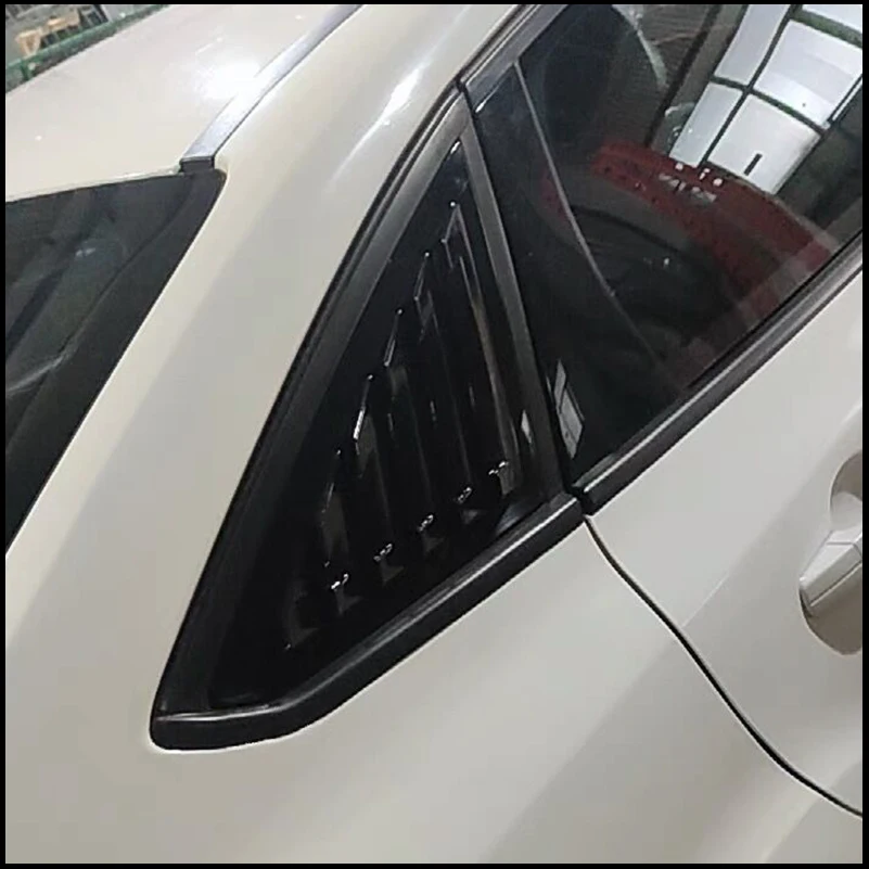 Car Styling For Ford Focus Sedan 2011-2017 Rear Window Blind Shades Louver Frame Molding Cover Sticker Trim Auto Accessories