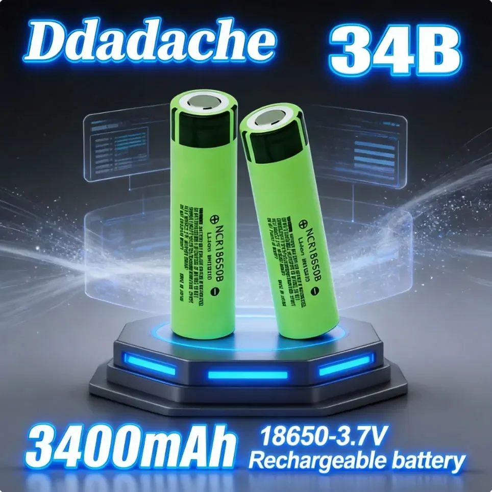 Nuova batteria al litio ricaricabile originale NCR18650B 34B 3,7V 18650 3400mAh per torcia elettrica