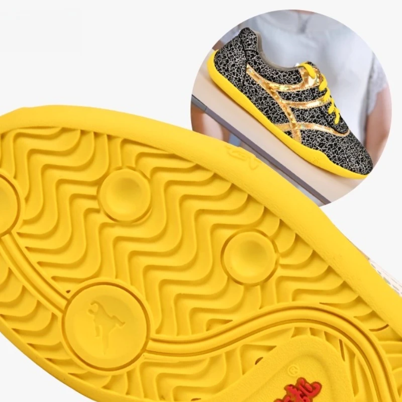 Kung-Fu-Schuhe aus Leder für Tai Chi Wushu, Kampfsporttraining, leichte, rutschfeste Sohle, für Herren und Damen, traditionelle Übungsschuhe