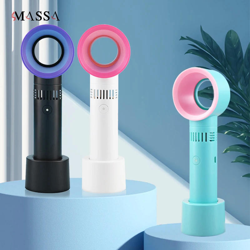 

Eyelash Blower Bladeless Fan Handheld Small Creative Mini Handheld Portable USB Charging