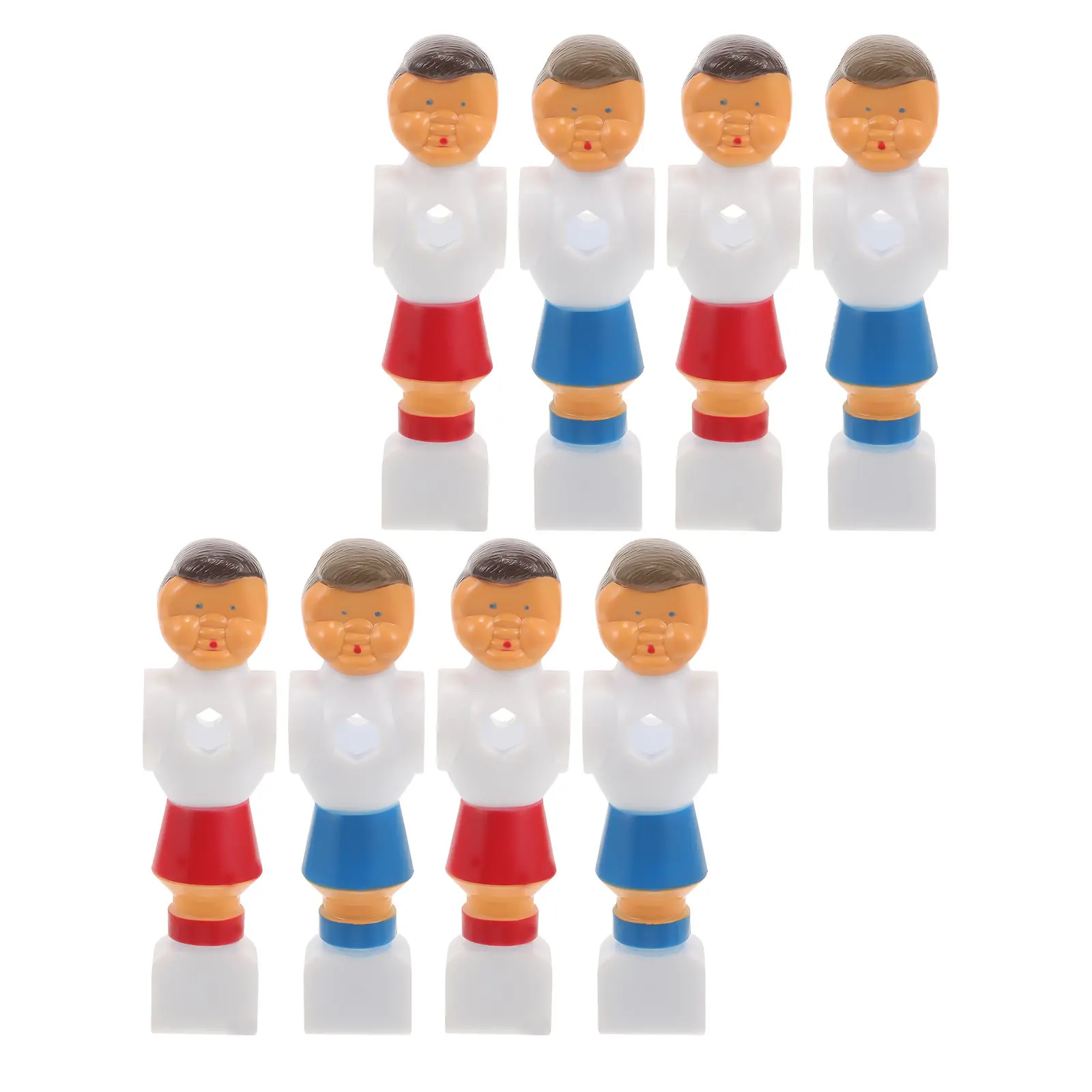 

8Pcs Foosball Men Replacement Colorful PVC Table Football Players for Soccer Game Parts Home Office Party Use Foosball Parts