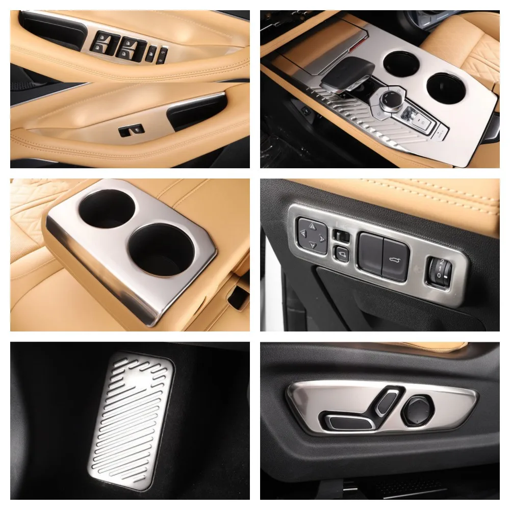 

For Changan UNI-K UNIK 2021 2022 2023 Accessories LHD Door Armrest Window Switch Control Protection Panel Cover Trim Inner Side