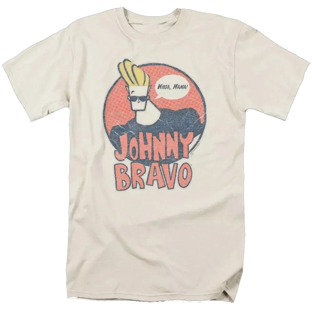 Johnny Bravo Classic graphic t shirts  Tops Tee Unisex short sleeve t-shirts Summer Harajuku O-neck t shirts Men's clothing