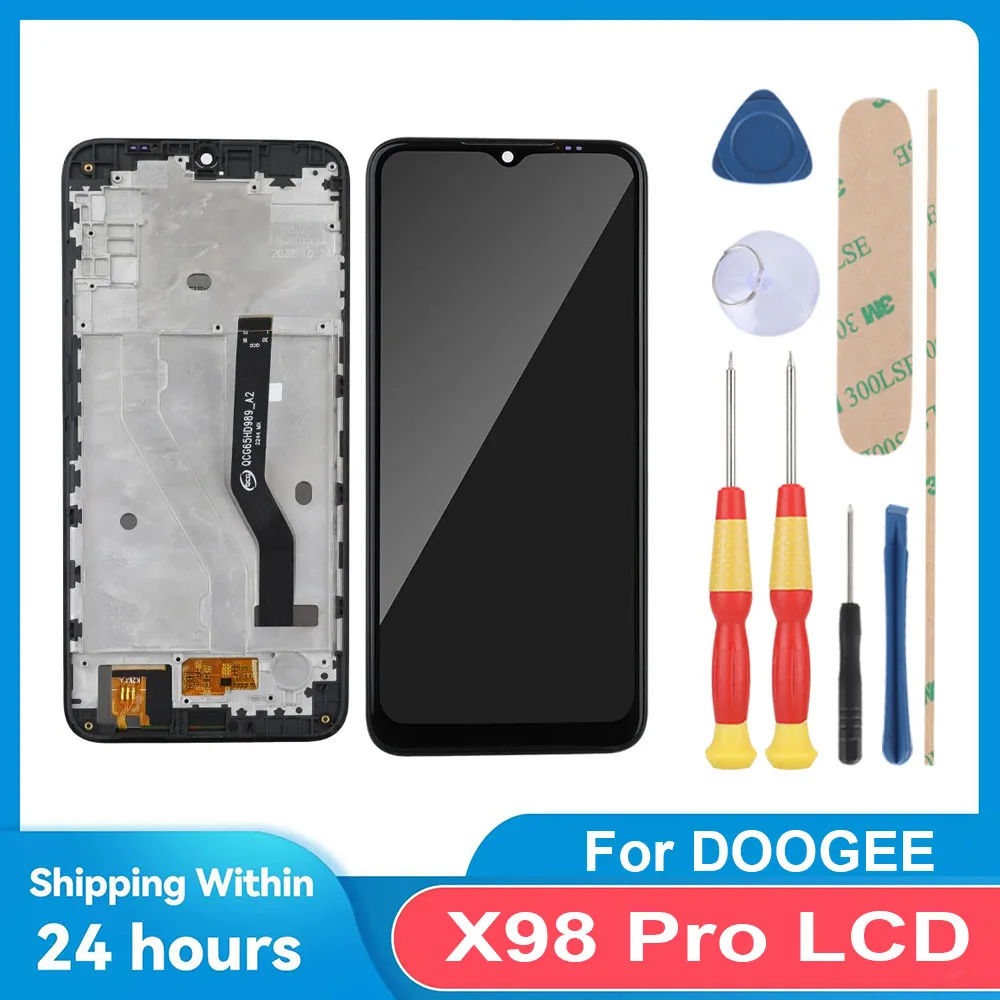 

Для DOOGEE X98 Pro/6,52 "FHD + ЖК-дисплей + сенсорный экран + с рамкой