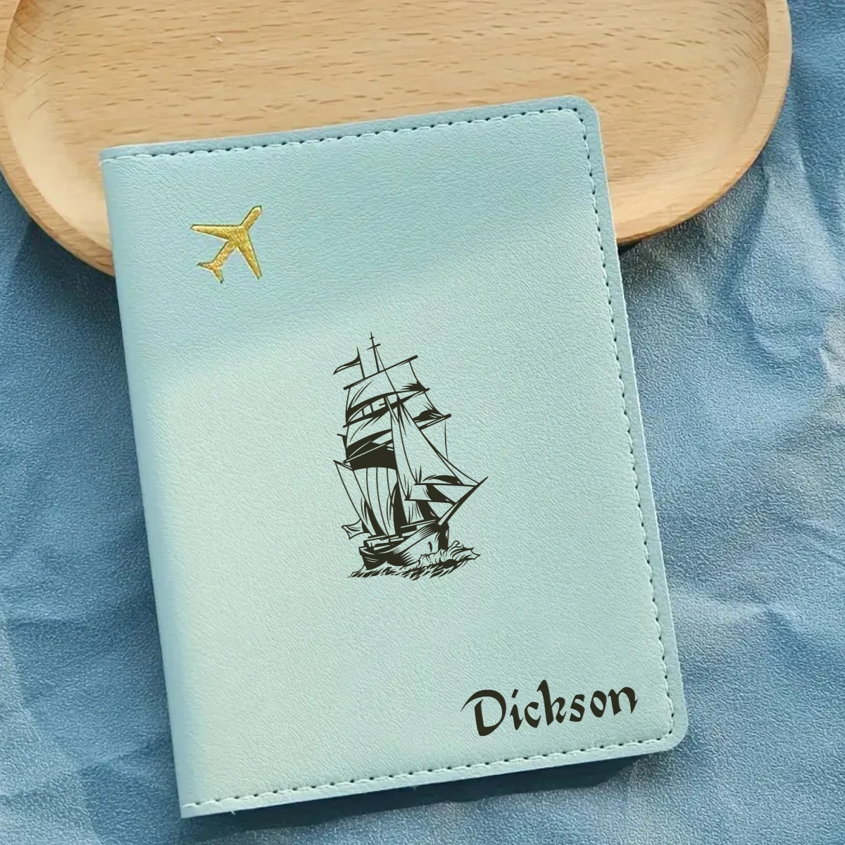 

Набор из 1 шт.: Кожаный держатель для паспорта и бирка для багажа с индивидуальной гравировкой, классический дизайн, изысканный романтический сувенир