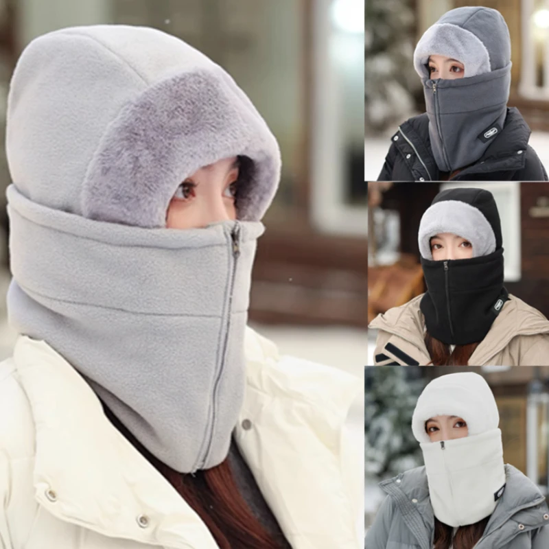 

Thickened Fleece Winter Hat for Cycling Men's Style Ear Protection Windproof Warmth Lei Feng Cap Ball Cap Fashionable Accessory