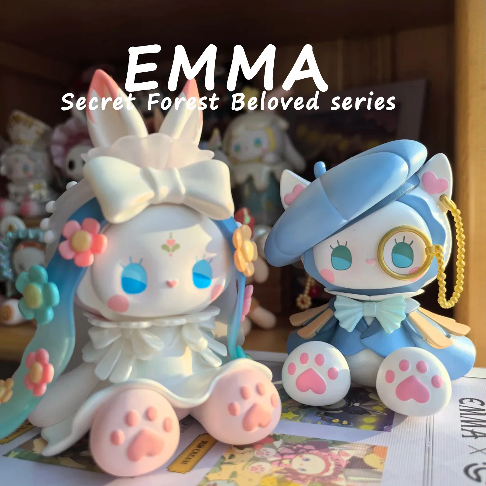 

Emma Secret Forest Beloved Series Blind Box Cute Garage Kit Desk Ornament Doll Toy Trendy Mystery Box Marriage Doll Decor Gifts