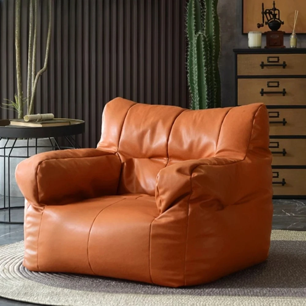 Faux Leather Bean Bag Cover SF410【No Filler Inside! You Need To Buy Filler By Yourself !】