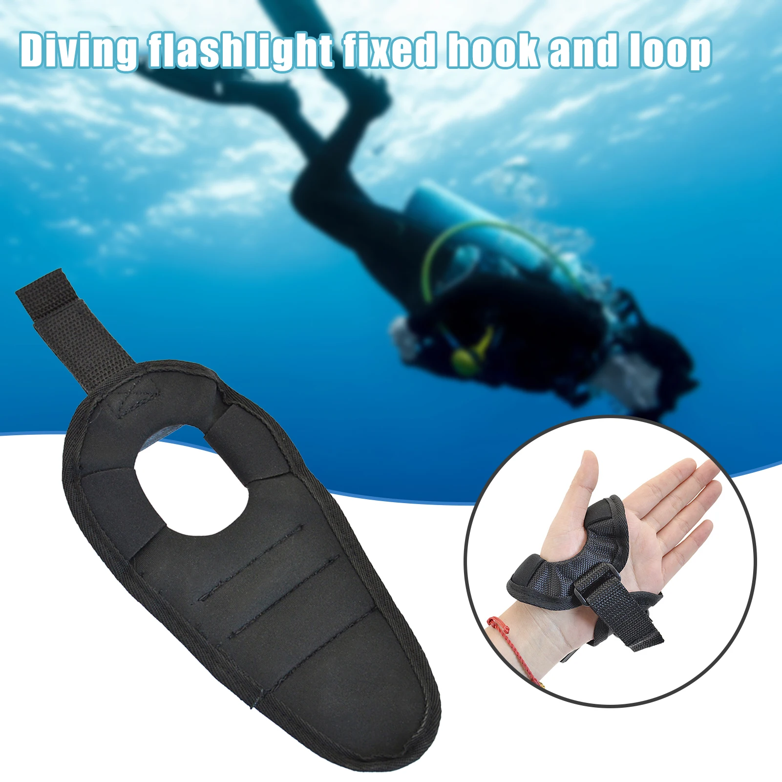 Universal Diving Flashlight Glove Adjustable Wrist Strap Scuba Dive Lights Holder Suitable for Outdoor Diving Accessory