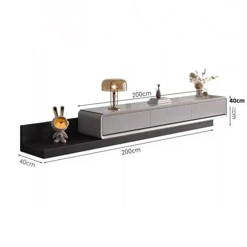 TV cabinet coffee table combination retractable modern simple stretching small apartment floor cabinet with drawers living room