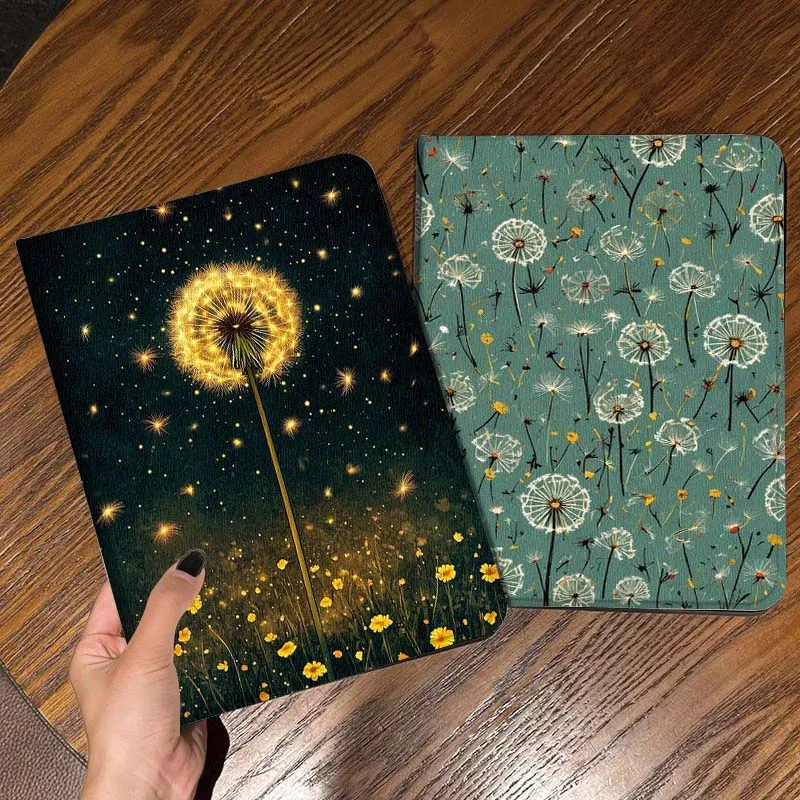 

Dandelion Art Beautiful Gift For iPad Pro Air Mini 2 3 4 5 6 7 6th 7th 10th 11th 10.2 9.7 10.5 11 Foldable Tablet Case