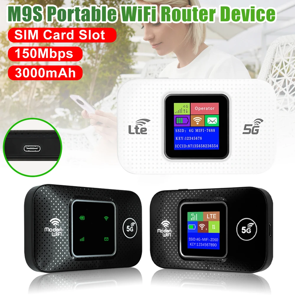 

M9S 4G LTE Портативное Wi-Fi-устройство со слотом для SIM-карты Беспроводные маршрутизаторы Qualcomm MSM8916 Чип Type-C 3000Mah Мобильная точка доступа Wi-Fi