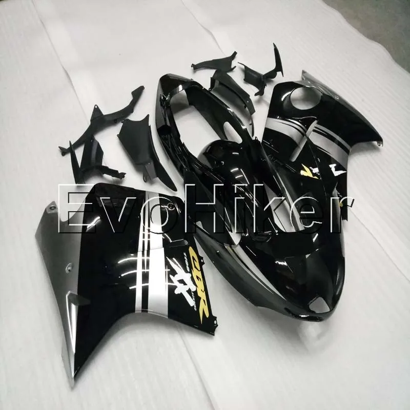 injection Fairings kit for CBR1100XX 1997 1998 1999 2000 2001 2002 2003 black silver 97-03 ABS Plastic Bodywork Set