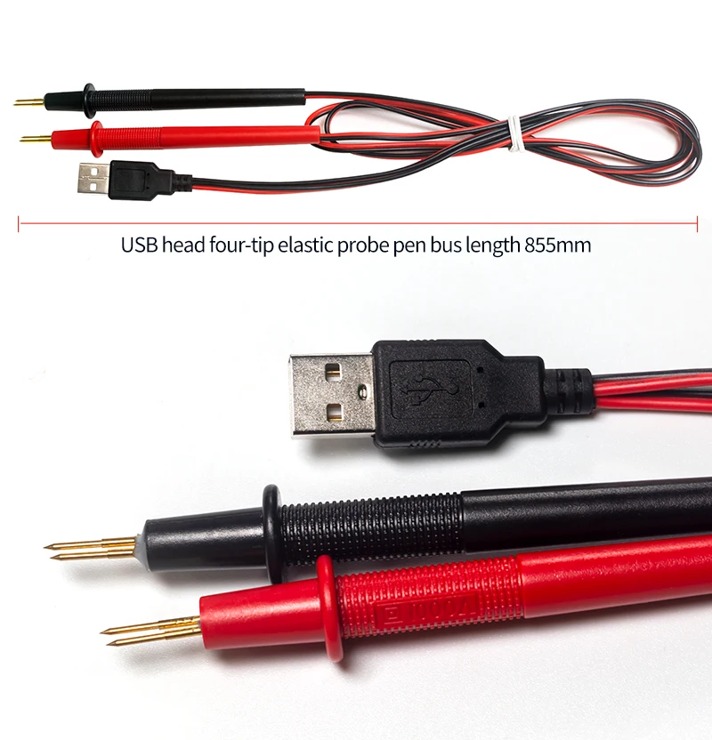 Vier draht yr1035 verwenden Batterie Innen widerstand verbessert Tester Sonden stift gestrafft Tests onde Pin Kelvin Clip – Detail 3