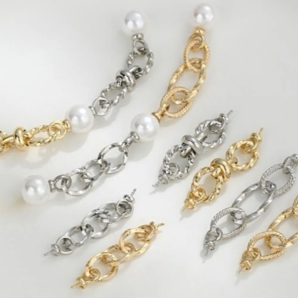 

Медные застежки и крючки, 14-каратное золото, двойная головка, соединительные аксессуары для овечьего глаза, жемчужный браслет ручной работы, удлиненная цепочка