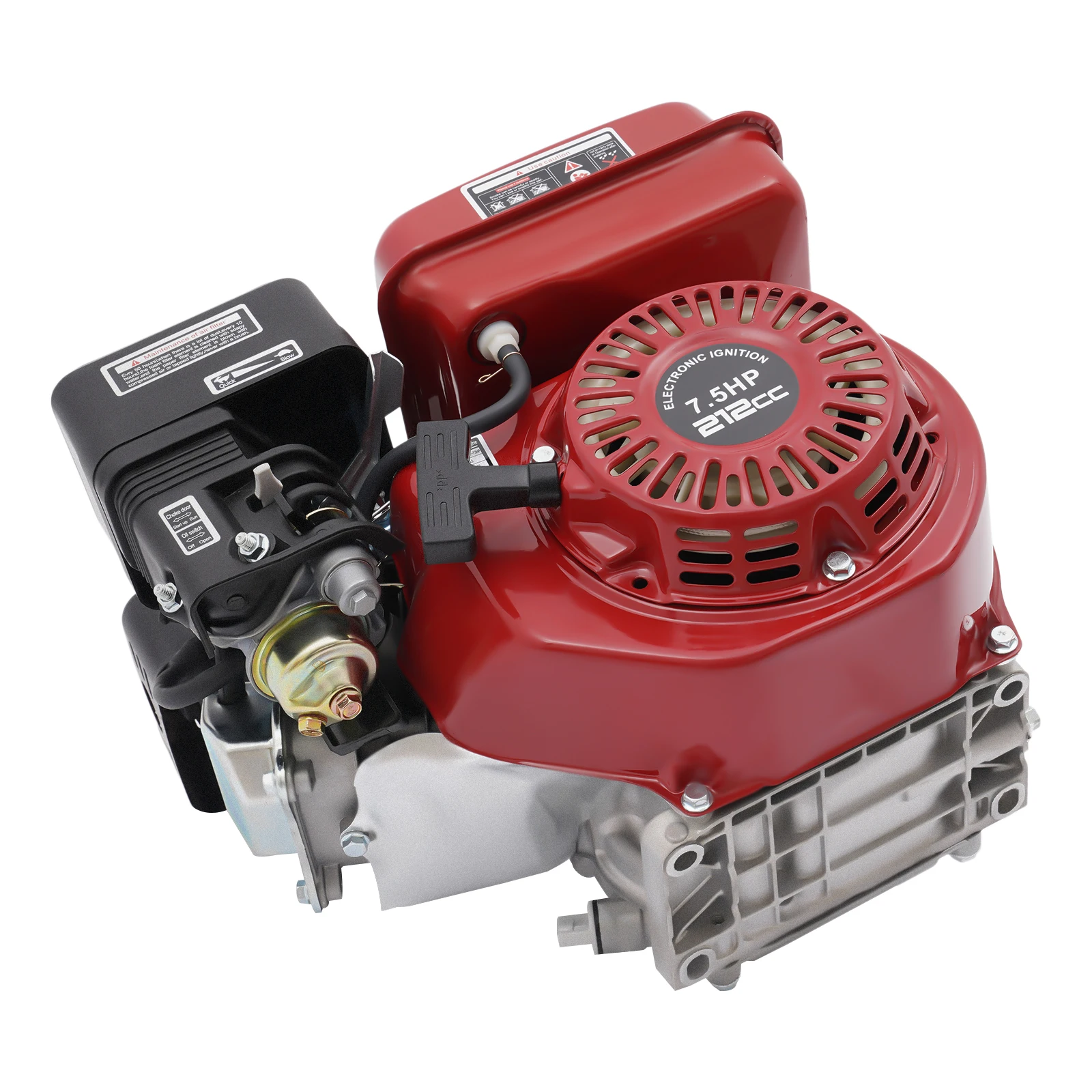 محرك غاز 7.5 حصان رباعي الأشواط مع خزان سحب مبرد بالهواء بقدرة 3000 وات 0.95 جالون لضاغط مولد المضخة Go-Kart