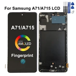 Super AMOLED For Samsung A71 Screen Replacement For Samsung A715 A715F A715FD LCD Display Touch Screen Digitizer Assembly