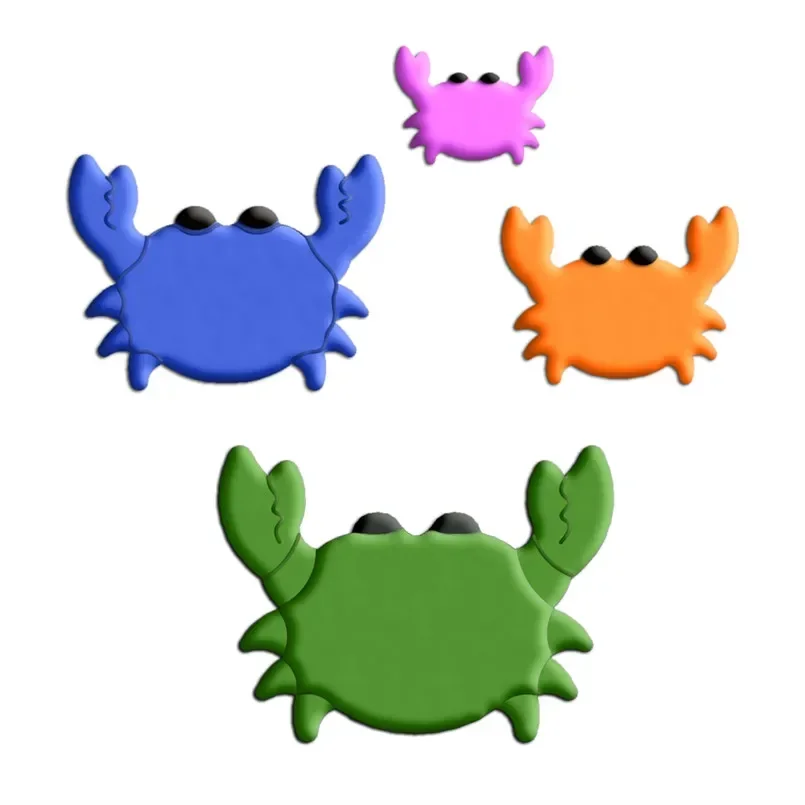 Four Specifications Cartoon Aquatic Animal,Big Crab,Plastic Molds,Cake Fondant Tools,Cookie Sushi and Fruits Cutters