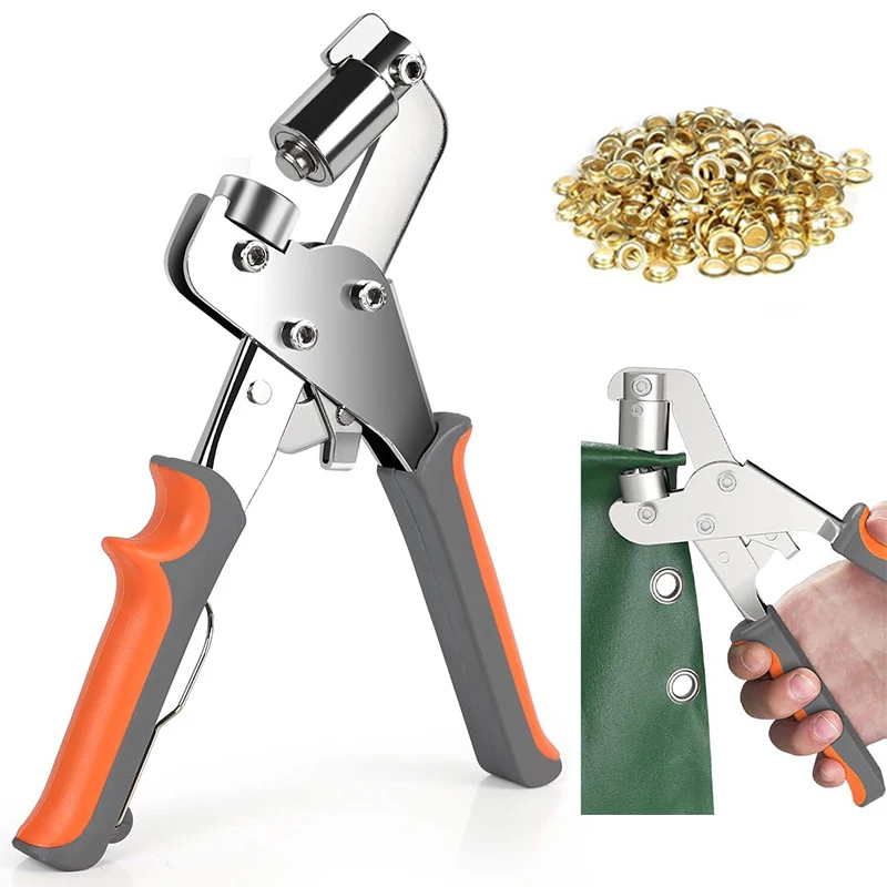 

Полный набор инструментов для установки люверсов, портативный пресс для люверсов 10,5 мм, сверхмощный инструмент для установки люверсов, для самостоятельной установки на тенты и брезенты