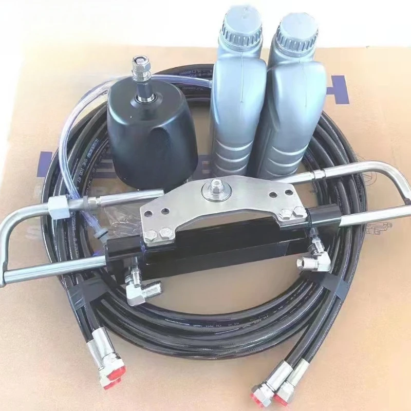 

Outboard directional hydraulic control, outboard hydraulic steering gear