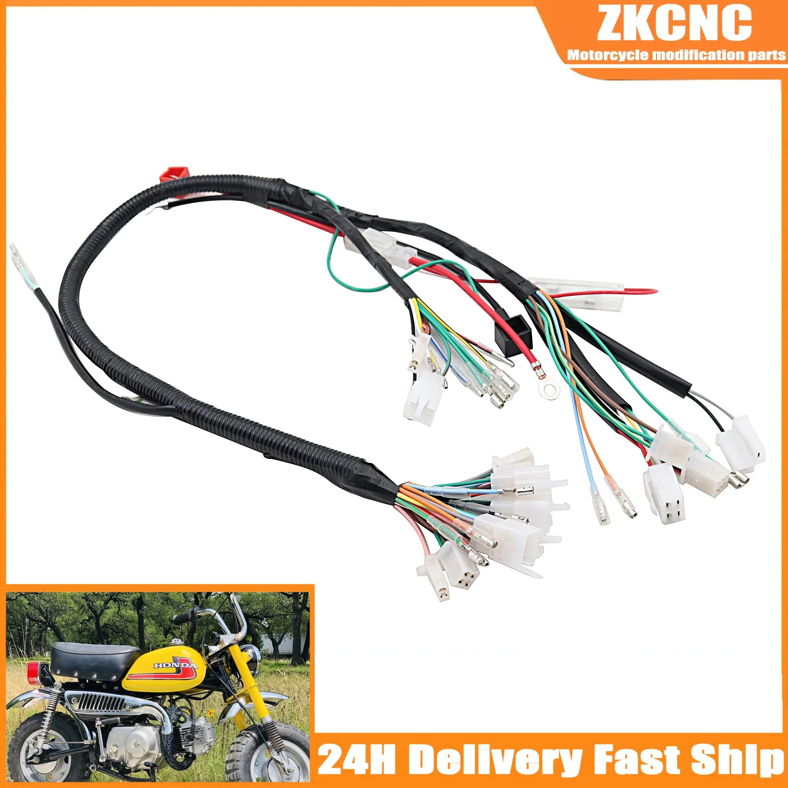 

Комплекты катушек жгутов проводов мотоцикла для Honda Z50 Z50A Z50J Z50R JC70 DAX Mini Trail Monkey, аксессуары для велосипеда