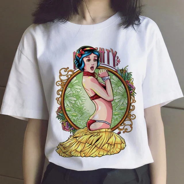 الرجعية الأميرة مغرفة الشرير الأميرة أوروبا عادية موضة التي شيرت المرأة Bf نمط زوجين موضة القوطية تي شيرت عيد الميلاد الأسرة #3