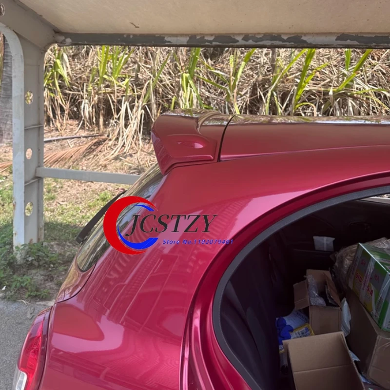 سبويلر لنيسان مارس 2010 2011 2012 2013 2014 2015 جودة عالية بلاستيك ABS سقف خلفي للسيارة أجنحة سبويلر ملحقات #4