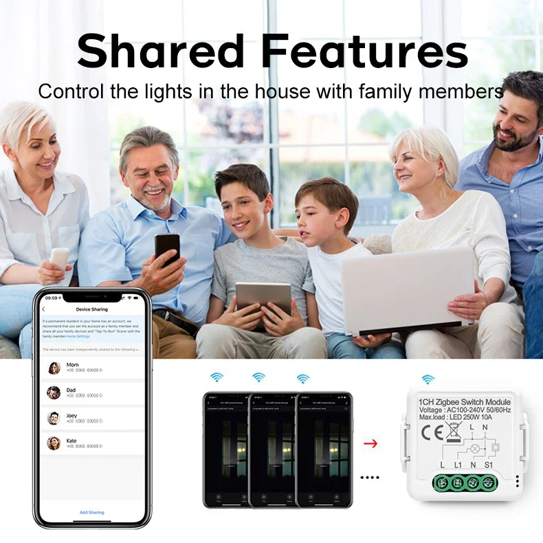 ZSVIOT Tuya WiFi Zigbee Smart Light Switch Module,Dimmer Switch, Curtain switch, Mini DIY Breaker Work for Alexa, google home