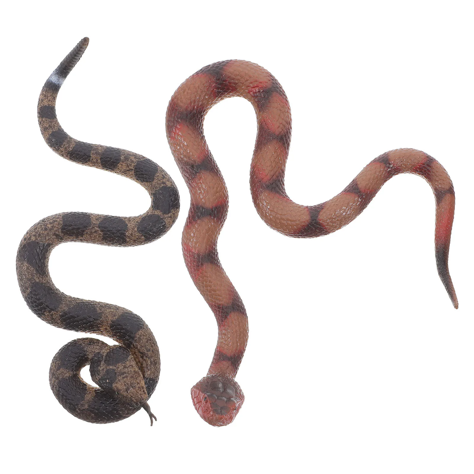 

2 шт. реалистичная резиновая погремушка, реалистичная мягкая гибкая шутка, реквизит в виде змеи, украшение для сада, вечеринка на Хэллоуин, пугает, искусственная змея