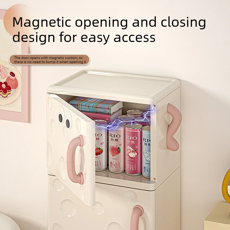 Children's Picture Book Rack Cartoon Cute Multi-layer Storage Rack Large Capacity Baby Clothes Storage Rack Toy Storage Cabinet