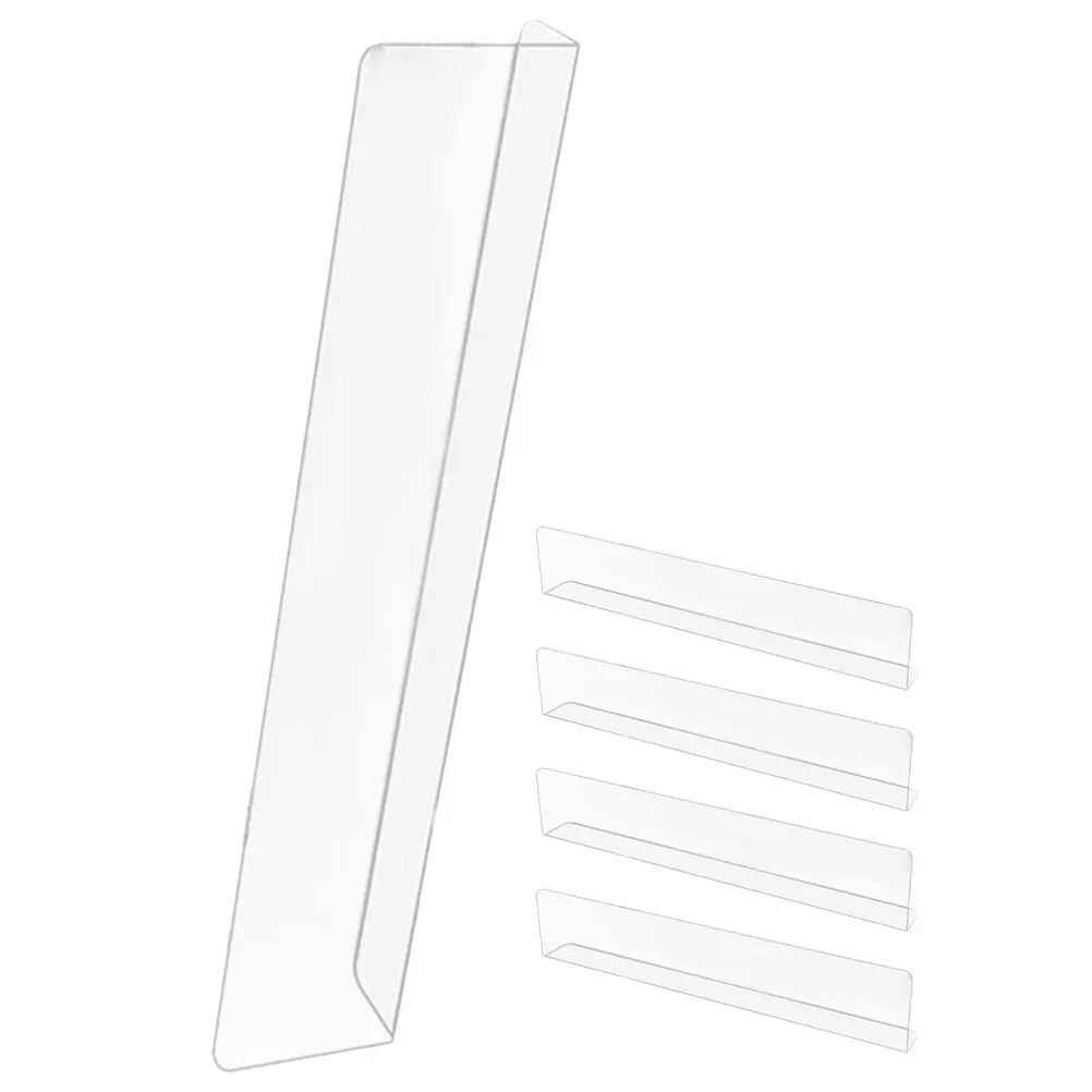5pcs Pvc Bumper Clear Under Furniture Blocker For Bed Sofa Gaps Dust Cat Home Use Smooth Edge Multi-Functional