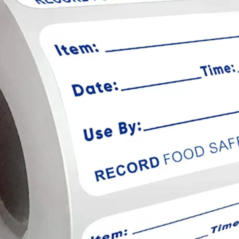 500/roll Kitchen Stickers Self-Adhesive Removable Refrigerator Freezer Food Storage Date Contents Label Kitchen Tools