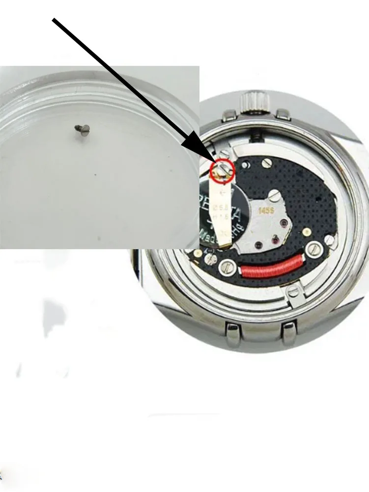 Suitable for O1ME 1456 movement women's watch battery pressing plate screw