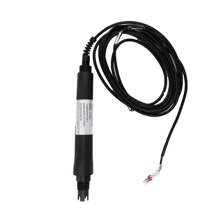 WQ700D 0-14PH High Temperature Resistant Digital ph Sensor Industrial Online ph Probe for Fish Farming