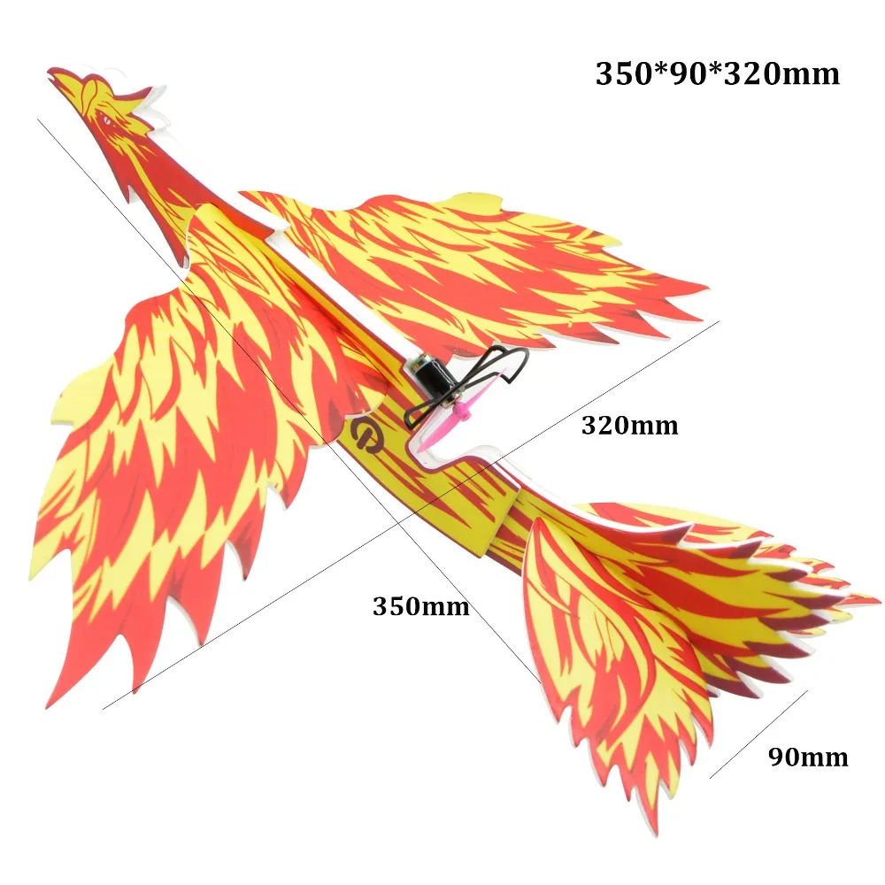 

USB Rechargeable Spinning Hand Paper Airplane with LED Light 35*9*32mm Electric Large Foam Glider Aircraft PP