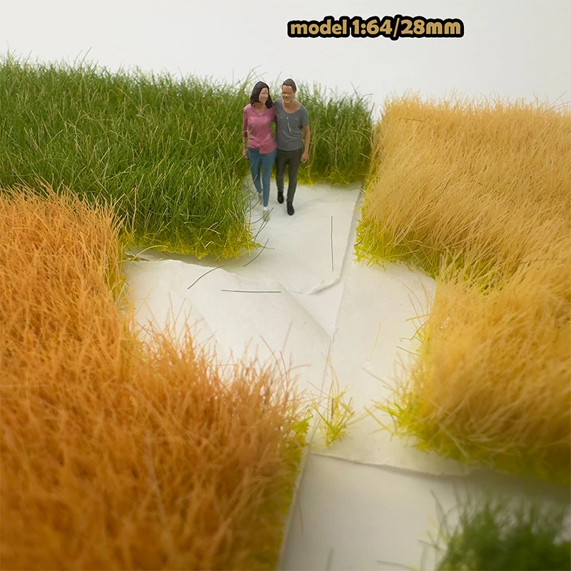 مجموعة واحدة من مجموعات العشب المصغرة الواقعية خصلات العشب الثابتة لتزيين المناظر الطبيعية نموذج ملحقات بناء المدينة #3