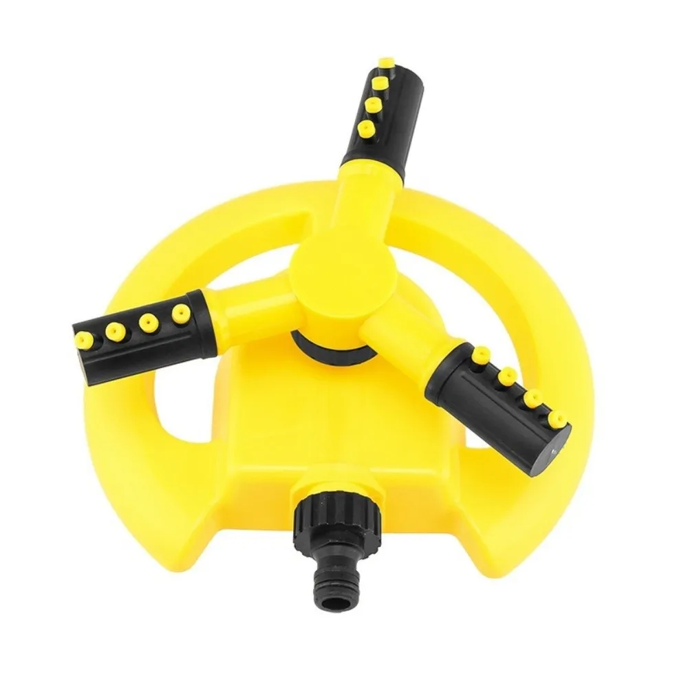 Automatic Rotating Water Sprinkler 360-Degree Rotation Three-Pronged Garden Irrigation Sprinkler Outdoor Grade Full Coverage