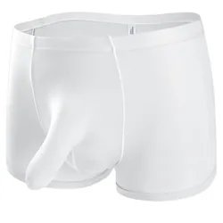 Comfortable and Stylish Men\\\'s Breathable Briefs in Solid Colors Ice Silk Fabric for Softness and Coolness